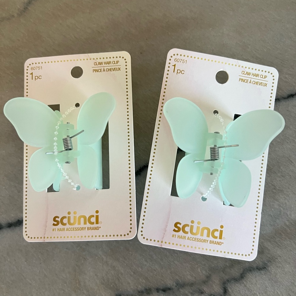 Scunci claw hair clips - set of 2